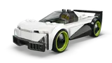 Close-up of race car.
