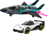 Jet and car models.