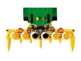 Top view, harvester corn header gears.