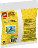 Back of LEGO polybag with warnings.