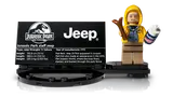 Nedry minifigure and plaque.