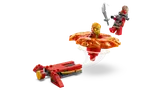Kai's spinner in mid-air.