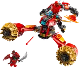 Kai's mech and flyer in action.