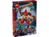 Ninjago mech box art, climbing scene.