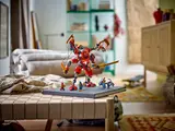 Mech and ninjas displayed on a book.