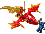 Kai on red dragon attacking Wolf Mask Warrior.