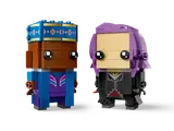 Angled view of BrickHeadz Kingsley and Tonks.