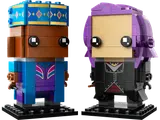 Kingsley Shacklebolt and Nymphadora Tonks BrickHeadz figures.