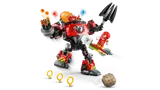 Knuckles evades mech fire.