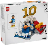 Back of LEGO Mbappé set box.