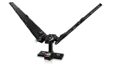 Front view of Kylo Ren's Shuttle, wings extended.