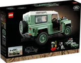 Back of LEGO Land Rover Classic Defender 90 box.