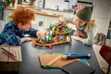 Kids playing with Lava Land set.