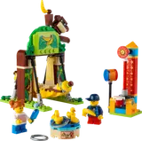 LEGO Children's Amusement Park set with rides and minifigures.