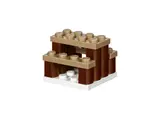 Two-tiered LEGO bench.