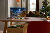 Full festive scene with LEGO City Advent Calendar 2025.