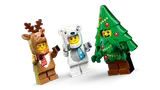 Close-up of costumed LEGO minifigures.