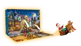 Open Advent Calendar playmat with Santa flying.