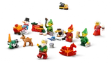 Spread of all Advent Calendar builds and minifigs.