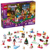 All 24 LEGO Friends Advent Calendar builds displayed.