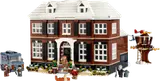 LEGO Home Alone house with minifigures and van.