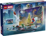 Back of LEGO Marvel Advent Calendar box.