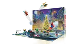 Open LEGO Marvel Advent Calendar with characters.