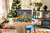Open LEGO Marvel Advent Calendar display.