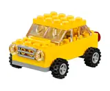 Yellow LEGO car build.