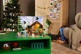 Fully assembled Minecraft Advent Calendar.