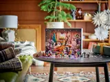 Calendar in festive setting.
