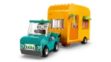 Leif driving car with caravan.