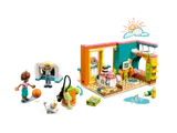 LEGO Friends Leo's Room set with playful drawn elements.