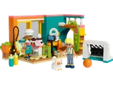 LEGO Friends Leo's Room set with Leo baking and Olly filming.