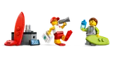 Minifigures with rescue tools.