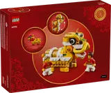 LEGO Lion Dance box back with dimensions.