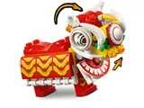 Red lion details with arrows.