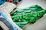 Close-up of green section.
