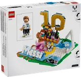 LEGO Messi set in environment.