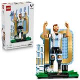 LEGO Messi set box and finished model.