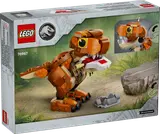 Back of LEGO Little Eatie T. rex box.