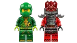 Lloyd and Wolf Mask Warrior minifigures.