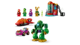 Full set components including four minifigures.