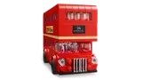 Front 3/4 view of LEGO London bus.