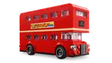 Side view of LEGO London bus with 'I ❤️ London' sticker.