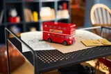 LEGO bus on a map.