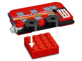 Assembling LEGO London Bus magnet.