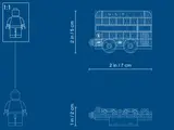 LEGO London Bus magnet blueprint.