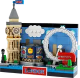 LEGO London Postcard set display.