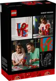 Back of LEGO LOVE set box.